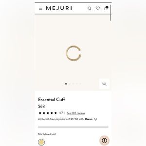 Mejuri essential cuff